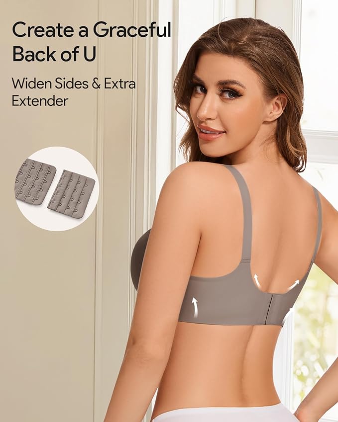 HBselect 3Pack Nursing Bras for Breastfeeding Seamless Scalloped Maternity Bras for Pregnancy Ultra Comfort Sleep Bras