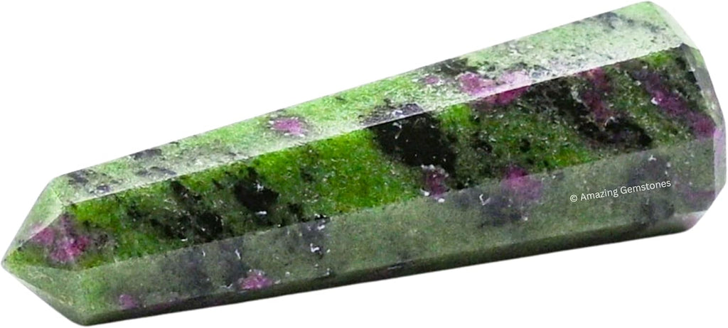 Amazing Gemstone Ruby Zoisite Crystal Towers - Natural Healing Crystal Point Obelisk for Reiki Healing and Crystal Grid (3 Inch to 4 Inch)