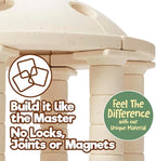 Taksa Toys Ancient Greek Dome Stem Toys Educational Stackable Building Blocks, for Kids Ages 7 8 9 10+ Years Old, Indoor Premium Architectural Kit Construction Games, Montessori Children Toys 54 Pcs