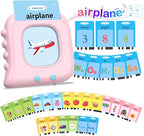 Alphabet Flash Cards, 384 Sight Words Talking Flash Cards, ABC Learning Toys for Kids,Pocket Speech for Toddlers Learning Alphabet Toys, Autism Sensory Toys, Birthday Gifts for Age 1 2 3 4 5 Year Olds