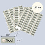 Personalized Name Labels for Kids (120) – Custom Waterproof & Durable Stickers for Clothing, Daycare, Office & School Supplies - Babyanimals