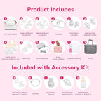 Spectra - Synergy Gold Portable - Dual Adjustable Electric Breast Milk Pump with Tote Bag, Breast Milk Bottles and Cooler for Baby Feeding