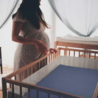 lulumoon Baby Muslin Crib Sheets - Toddler Cotton Fitted Crib Sheets Neutral for Boys and Girls 2Pack