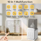 Bottle Warmer, 10-in-1 Fast Baby Bottle Warmer for Breastmilk & Formula, Baby Milk Warmer with Smart Temp Control and Night Light, Bottle Warmers for All Bottles