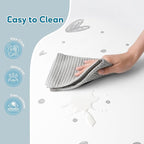 XL Baby Play Mat-72”x 48” Puzzle Play Mat,with 6 Foam Floor Tiles,Waterproof,Interlocking Foam Baby Mat for Babies&Toddlers,Expandable Tiles with Edges,Tummy Time Mat(Love)