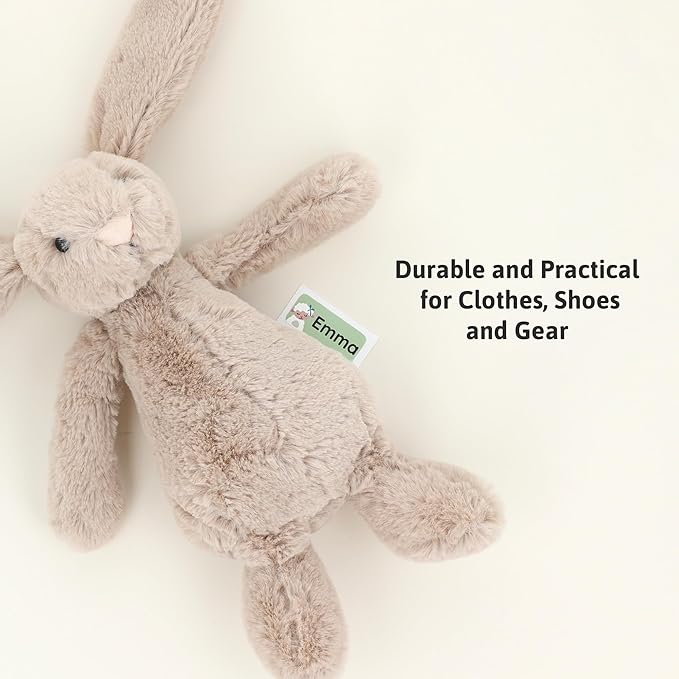 Personalized Name Labels for Kids (120) – Custom Waterproof & Durable Stickers for Clothing, Daycare, Office & School Supplies - Animals