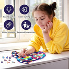 Australian Shepherd Dogs Wooden Puzzle Stained Colorful (9.7 * 11.2in-200pcs) Art Painting Wooden Puzzle for Kids Adults, Birthday Mother's Father's Day Christmas for Dad Mom Son Daughter