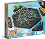 Chain Triangle Chess Game, Geometric Chess Game, Board Games for Family Night, Family Games for Kids and Adults, 2 to 4 Players