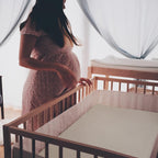 lulumoon Baby Muslin Crib Sheets - Toddler Cotton Fitted Crib Sheets Neutral for Boys and Girls 2Pack