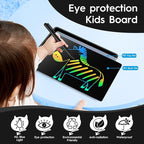 15 Inch LCD Writing Tablet for Kids, Large Kids Drawing Pad, Rechargeable Drawing Tablets, Drawing Supplies Toys Gifts for 3-8 Year Old Girls Boys, Black Drawing Board