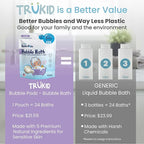 TruKid Bubble Podz Bubble Bath for Kids, Toddlers, & Babies, Tear Free Gentle & Refreshing Bath Bomb for Sensitive Skin with Natural Moisturizers, Non-Toxic, pH Balanced, Lavender Scent (24 Podz)