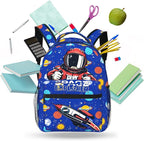 Astronaut Planet Space Backpack For Boys Girls Kids Navy Blue Rocket Spacecraft Book Bag Funny Galaxy Planet Universe Backpack For Kids Boys Girls For School Travel Hiking