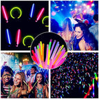 Glow Fever Glow Sticks Bulk 200ct Premium Glow in The Dark Light Up with Lanyards, for Party Supplies, Party Favors, Birthday, Halloween, Super Bright, Lasts Up to 12 hrs