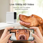 Petcube Cam The Pack of 2 | Indoor Wi-Fi Pet Security Camera with Phone App, 2-Way Audio and Video, Night Vision, 1080p HD Video and Smart Alerts