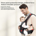 Baby Sling Carrier,4-in-1 Ergonomic Baby Backpack Front Carrier,Newborn to Toddler Wrap Lightweight Adjustable Baby Sling,Black