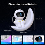 Astronaut Galaxy Projector Moon Night Light, Star Ceiling Projector Galaxy Light with Timer and Remote Starry Nebula LED Lamp, Star Lights for Kids Adults Bedroom Decor, Christmas, Birthday