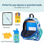 Wildkin 12-inch Kids Backpack – Padded, Adjustable, Ideal for Daycare & Travel - Dinosaur Land