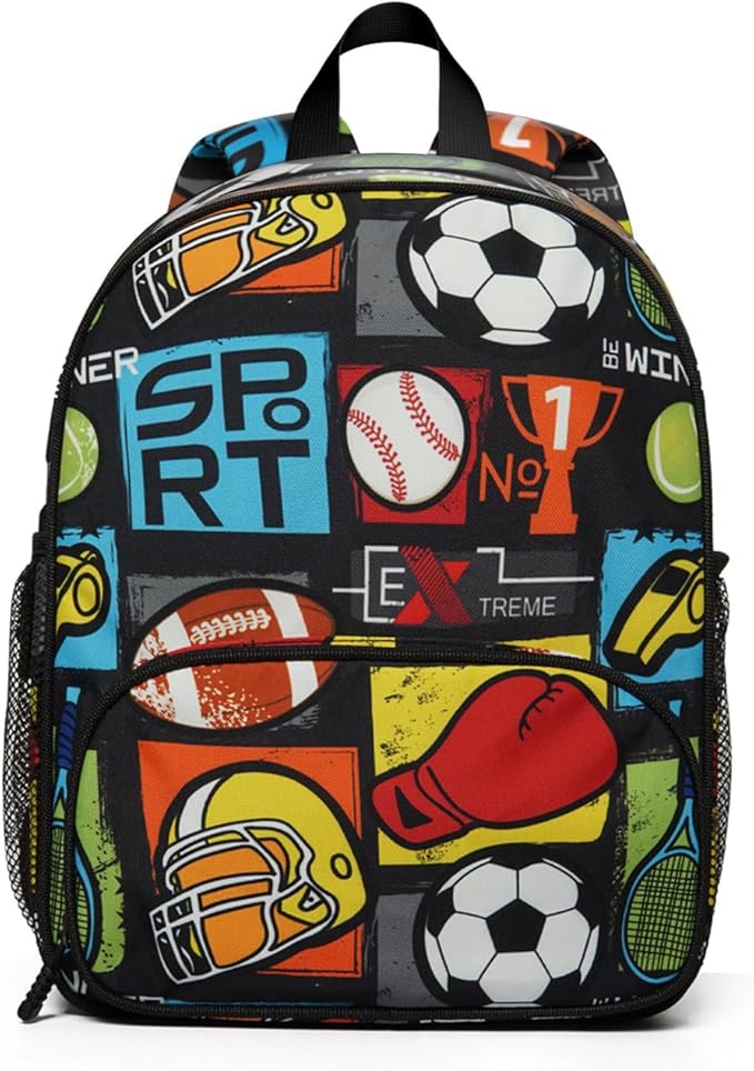 Toddler Backpack for Boys 3-8: Preschool Kindergarten Backpack - Cute Kids Backpacks for Boys-Sport