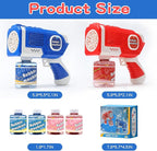 EagleStone 2 Bubble Guns Machine for Kids,8 Hole Light Up Bubble Maker with 4 Refill Solution and 10 Bubble Concentrate for Toddlers,Party Favors Birthday Fun Gifts for Girl Boy Outdoor Toy