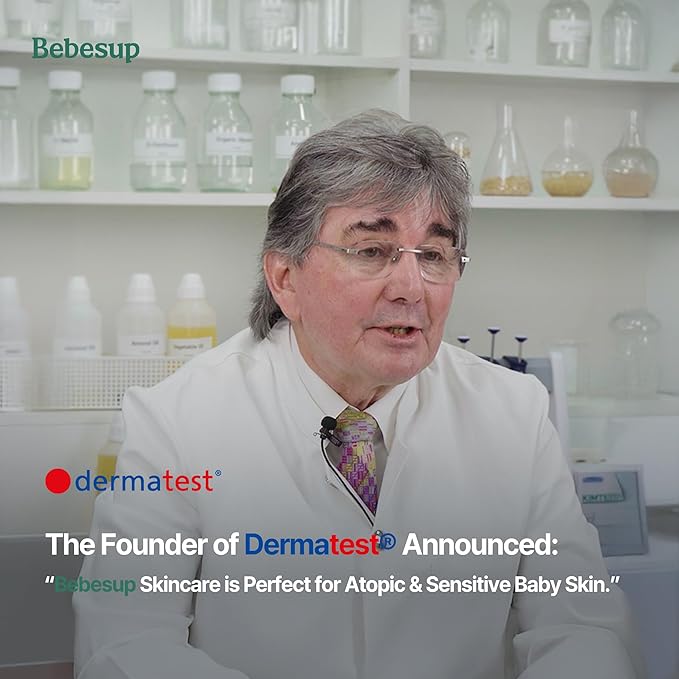 BEBESUP- 베베숲 100-Hour Moisture Barrier Baby Cream | Korean Skincare for Sensitive & Atopic Skin Ceramide Capsule Organic Rice-Infused Hypoallergenic Dermatologist Approved 6.76 fl oz