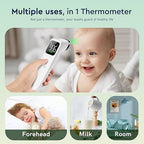 Touchless Thermometer for Adults and Kids, Fast Accurate Thermometer with Fever Alarm, 1S Reading & Silent Mode (LED-White)