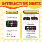 Crack The Code-Handheld Game Electronic Mastermind,Super Decoder with Clamp, 1-8 Players 10000+ Code-Breaking Puzzle Game for Kids and Adults，Birthday Gift for Boys and Girls,Travel toy for Road Trip