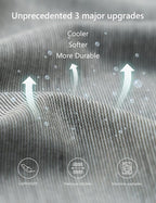 Meiz Pregnancy Pillows, Cooling Silky Pregnancy Pillows for Sleeping, 60" Full Body Maternity Pillow for Tall Pregnant Woman with Cooling Silk Jersey Cover, Grey