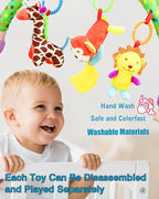 Pau1Hami1ton Baby Stroller Arch Toys, Car Seat Toys,Baby Gifts.S-19(Monkey)