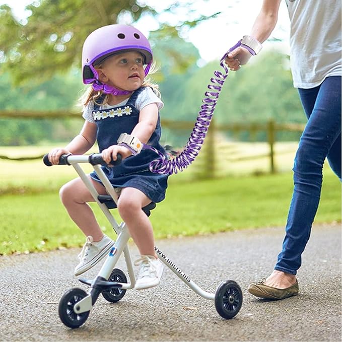 Accmor Anti Lost Wrist Link with Induction Lock, 2 Pack Upgraded Toddler Leash, Reflective Kids Wrist Leash for Baby, Child Walking Wristband with Magnetic Unlock Design for Boys & Girls (6.5ft)