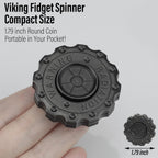 FREELOVE Metal Fidget Spinner Magnetic Slider, Spinning Haptic Clicker, Heavy Stainless Steel Spin Clicky, Small Round Gear Click Gyro, Premium Silent Bearing, Adults Anxiety Cool, Nuc Black