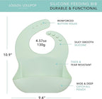Loulou Lollipop Soft, Waterproof Silicone Feeding Bib