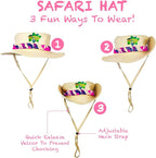 Bug Hunting Kit, Pink Safari Vest, Hat, Binoculars, Lg. Butterfly Net, Bug Container, Whistle, Flashlight, Magnifier, Thermostat, Compass, Age 3+