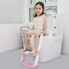JASSONE® Potty Training Seat, Toddler Step Stool, 2 in 1 Potty Training Toilet for Kids, Baby Seat with Splash Guard and Anti-Slip Pad for Boys Girls Potty Training, BabyPink