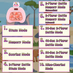 Quick Push Console Game, Pop Game Light up Fidget Toy, Handheld Puzzle Game Fast Push Bubble Game with Game Clearance Screen for Kids Teens Adults (Cute Unicorn)