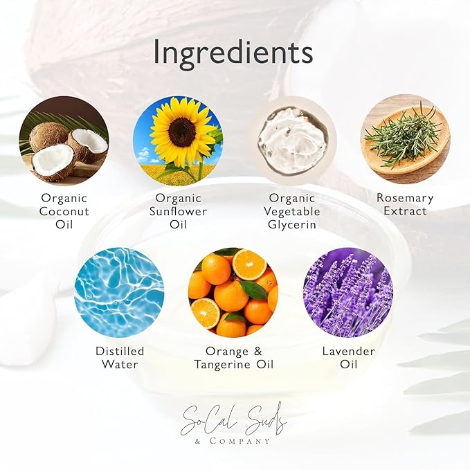 SoCal Suds & Company 2oz Organic Foaming Baby Wash & Shampoo - Soft Citrus - 2 Pack