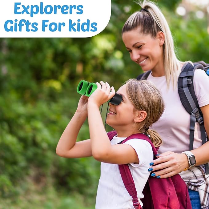 Yunsailing 12 Pcs Binoculars Shock Proof Educational Learning Folding Small Telescope Hunting Bird Watching Camping Outdoor