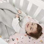 Plushii 4 Pack Fitted Crib Sheets for Baby Girls, 28"x 52" Extra Soft Microfiber Crib Sheet Set for Standard Crib & Toddler Mattress Pad,Pink Sheep