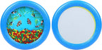 Musfunny Ocean Drum Wave Bead Drum Gentle Sea Sound Music Gift Musical Educational Sea Sound Drum Tool for Kid Child Baby (Blue)