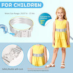 JXM Safety Waist Harness for Active Child, Hands Free Walking Leash with Lock for Autism, Secure Waist Belt for Special Needs, ADHD, Autistic Kids, Adjustable Elopement Tether with Key (Plus Size)