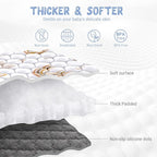 Boho Rainbow Baby Play Mat 50" X 50" Playpen Mat Thicken One-Piece Baby Crawling Mat Non-Slip Cushioned Baby Floor Mat Activity Playmats for Infants, Babies, Toddlers (50X50, Letters+Number)