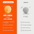 Halloween Bath Bombs for Kids with Surprise Halloween Toys Inside (6 Pack) - Large Pumpkin Bath Bombs for Kids, Boys, Girls & Teens – Spooky Boo Basket Stuffers for Kids - Made in USA by Two Sisters