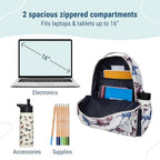 Wildkin ECO rPET 17-inch Large Backpack – Sustainable, Padded, Adjustable – Horse Dreams