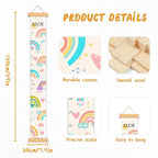 Personalized Name Height Chart for Kids, Rainbow Height Measurement for Wall, Child Height Measure Wall Chart Bedroom Nursery Wall Decoration, Playroom Essentials, Children's Day Gifts