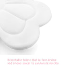 PandaEar Baby Bath Pad for Infant Newborn, Bath Baby Bath Seat to Toddler 0 to 6 Months and Up Soft Flower Petals for Sink Bathtub Essentials Shower Gift (Pink Heart)