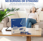 FireAnt 100 Saline Packets and 16 Pack Silicone Saline Pods Refills Set, Compatible with Navage Nasal Care — Includes 100 Count Salt Packets Sinus Rinse + 16 Reusable Salt Pads in Blue