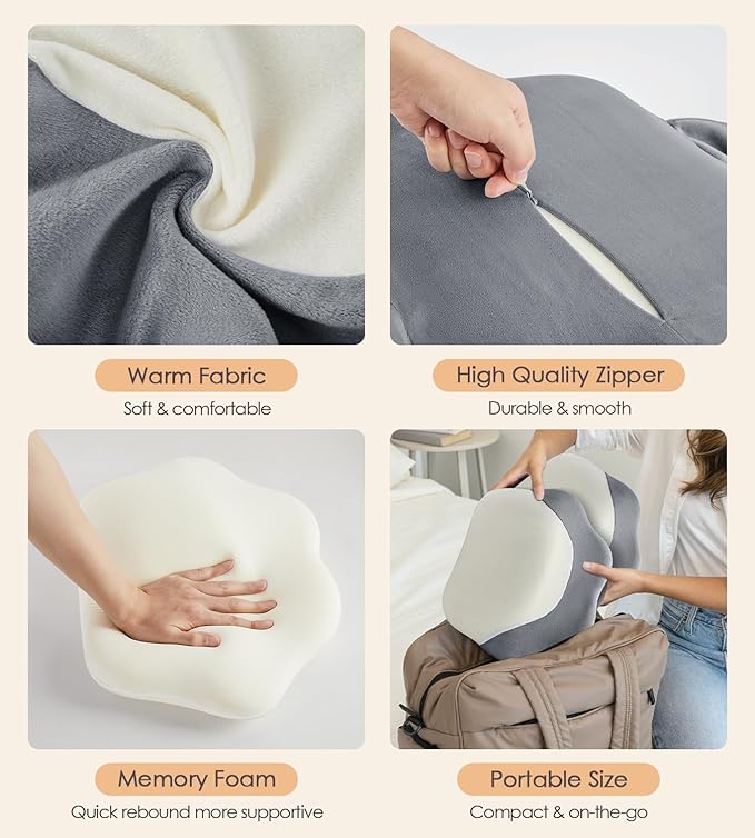 Pregnancy Pillows for Sleeping, Memory Foam Maternity Pillow Support for Back Belly HIPS, Adjustable Travel Wedge Pillow for Pregnant Women, Side Sleeping Pregnant Pillows with Velvet Cover
