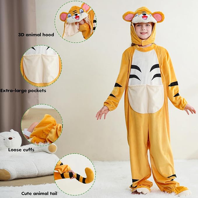 MICHLEY Adorable Animals Cosplay Costume for Kids 3-12Years Soft Breathable & Skin Friendly Halloween Birthday Party