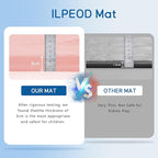 Baby Play Mat for Floor Tummy Time Mat Nursery Rug Muscle Area Rug Playroom Tatami 79"x118" Memory Foam 1.3" Thick Crawling For Babies,Toddlers, Infants, Kids,Floor(Pink)