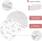 2 Pack Muslin Burp Cloths Samoyed Dogs White Cotton Baby Burp Cloths Extra Absorbent and Soft Thick Burping Cloth for Baby Boys Girls 22x11 Inch