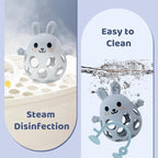 Baby High Chair Suction Toys Teething Chew - Baby Teething Toys Silicone Teethers Table Toys, Food Grade Silicon for 6 12 18 Months (Blue)